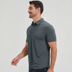 netdraw Men's Ultra Soft Bamboo Viscose Polo Curved Hem S-3XL