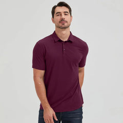 netdraw Men's Ultra Soft Bamboo Viscose Polo Curved Hem S-3XL