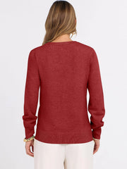 ANRABESS Women’s Fall Long Sleeve V Neck Light Sweaters