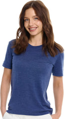 100% Merino Wool Shirt Women - Short Sleeve Tee Base Layer Top Undershirt