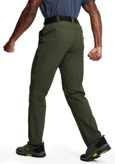 Mens Hiking Pants Lightweight Cargo Work Tactical Nylon Stretch Waterproof Quick Dry Fishing Travel Outdoor 6 Pockets