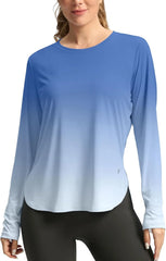 G Gradual Women's Sun Shirts UPF 50+ Long Sleeve Workout Hiking Tops