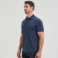netdraw Men's Ultra Soft Bamboo Viscose Polo Curved Hem S-3XL