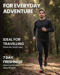 100% Merino Wool Base Layer Mens Long Johns - Thermal Underwear Bottoms