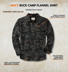 Legendary Whitetails Mens Flannel Long Sleeve Button Down 100% Cotton Shirt