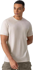 Merino Protect 100% Merino Wool V-Neck T Shirts for Men Odor Resistance Base Layer Hiking Travel T-Shirt Soft Undershirt