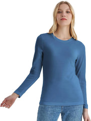 100% Merino Wool Base Layer Women Soft Thermal Long Sleeve Everyday Shirt