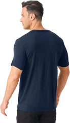 Merino Protect 100% Merino Wool T Shirts for Men Odor Resistance Base Layer Hiking Travel T-Shirt Soft Undershirt