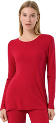 100% Merino Wool Base Layer Women Soft Thermal Long Sleeve Everyday Shirt