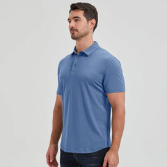 netdraw Men's Ultra Soft Bamboo Viscose Polo Curved Hem S-3XL