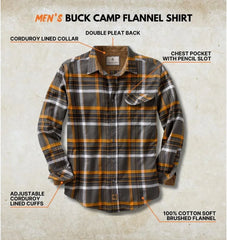 Legendary Whitetails Mens Flannel Long Sleeve Button Down 100% Cotton Shirt