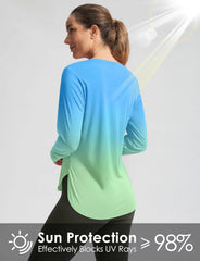 G Gradual Women's Sun Shirts UPF 50+ Long Sleeve Workout Hiking Tops