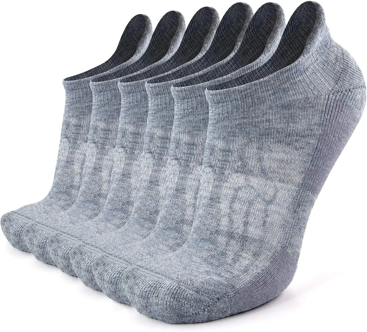 Busy Socks Merino Wool Compression Support Ankle Running Hiking Socks for Men Women, Soft Thick Cushion Tab Socks 3/6 Pairs
