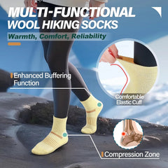 Anlisim Merino Wool Ankle Running Hiking Socks for Women and Men