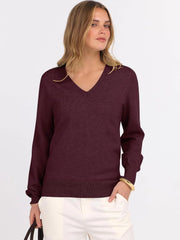 ANRABESS Women’s Fall Long Sleeve V Neck Light Sweaters