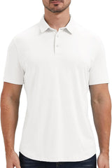 netdraw Men's Ultra Soft Bamboo Viscose Polo Curved Hem S-3XL