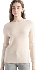 Chanyarn Women's 100% Merino Wool 2025 Fall Winter First-Line Ready to Wear Long Sleeve Seamless Knit Crewneck Sweater