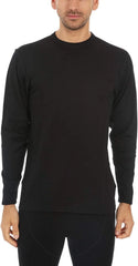 100% Merino Wool - Men's Long Sleeve Crew Shirt - Thermal Base Layer