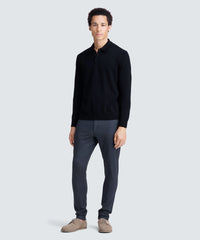Men's Merino Knit Long Sleeve Polo