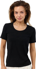 100% Merino Wool Shirt Women - Short Sleeve Tee Base Layer Top Undershirt