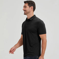 netdraw Men's Ultra Soft Bamboo Viscose Polo Curved Hem S-3XL