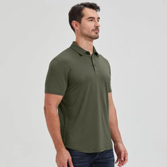 netdraw Men's Ultra Soft Bamboo Viscose Polo Curved Hem S-3XL
