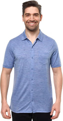 100% Merino Wool Button Up Shirt Men - Long & Short Sleeve Breathable