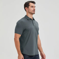 netdraw Men's Ultra Soft Bamboo Viscose Polo Curved Hem S-3XL