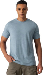 Merino Protect 100% Merino Wool V-Neck T Shirts for Men Odor Resistance Base Layer Hiking Travel T-Shirt Soft Undershirt