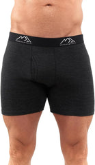 100% Merino Wool Underwear Mens - 1-2 Pack Boxer Briefs for Men 17.5um