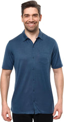 100% Merino Wool Button Up Shirt Men - Long & Short Sleeve Breathable