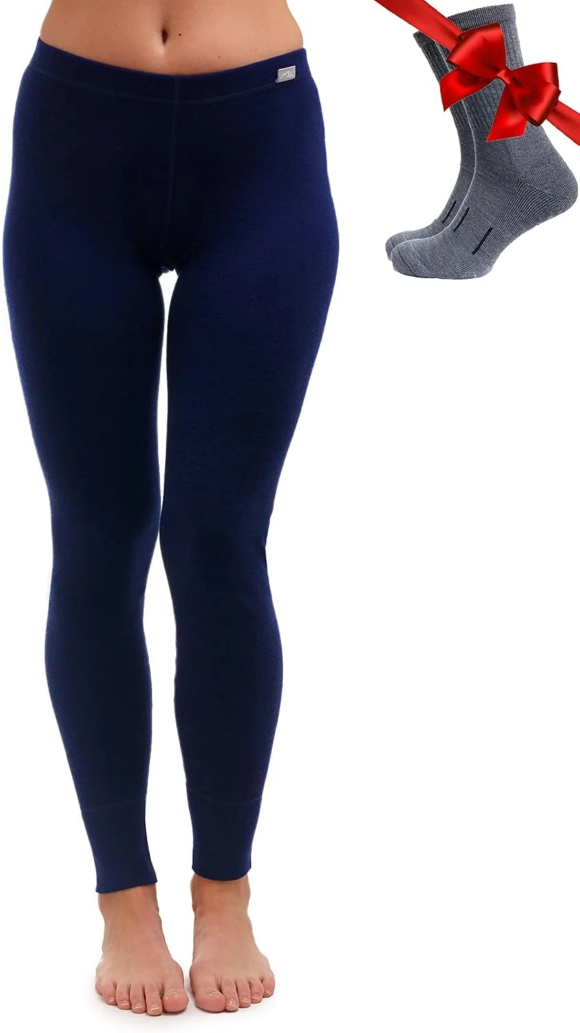 100% Merino Wool Base Layer Women Pants - Thermal Leggings Underwear