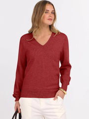 ANRABESS Women’s Fall Long Sleeve V Neck Light Sweaters
