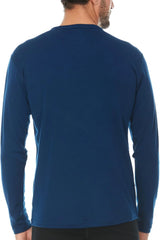 100% Merino Wool - Men's Long Sleeve Crew Shirt - Thermal Base Layer
